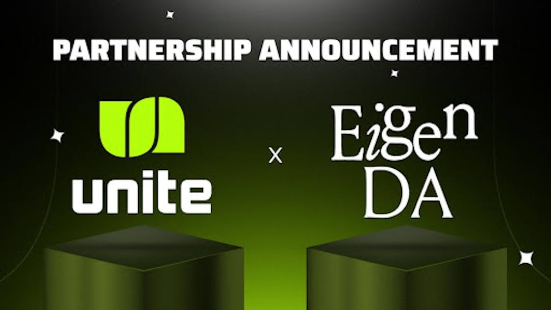 featured image - Unite Partners With EigenDA To Revolutionize Infrastructure For Scaling Web3 Mobile Gaming