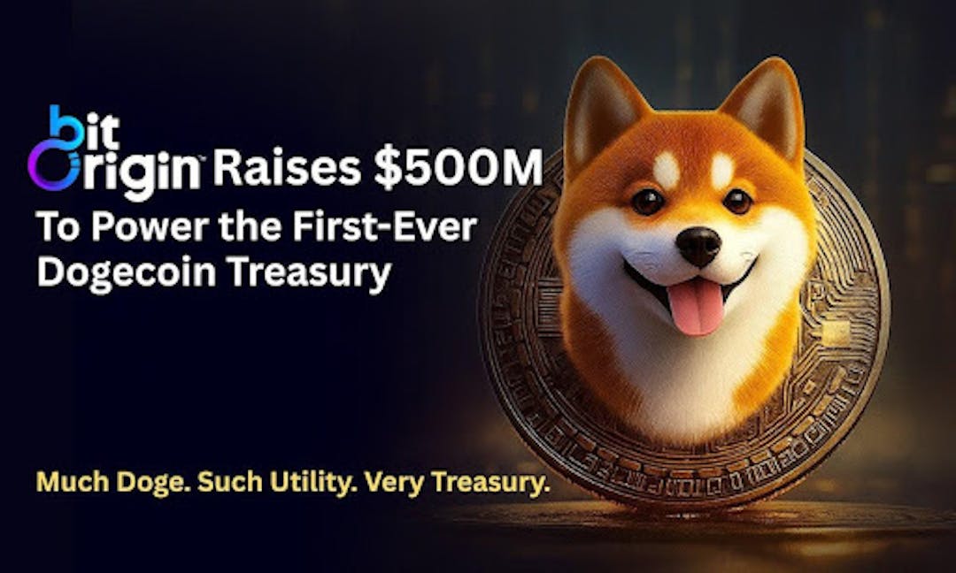 featured image - Bit Origin Secures $500 Million Equity And Debt Facilities To Launch Dogecoin Treasury