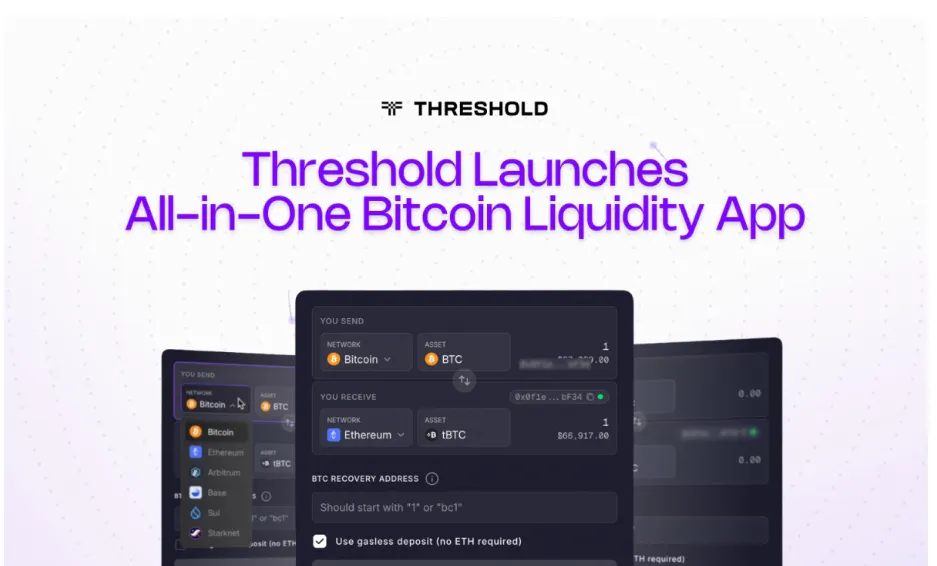 featured image - Threshold បានចាប់ផ្តើមកម្មវិធី All-in-One Bitcoin Liquidity