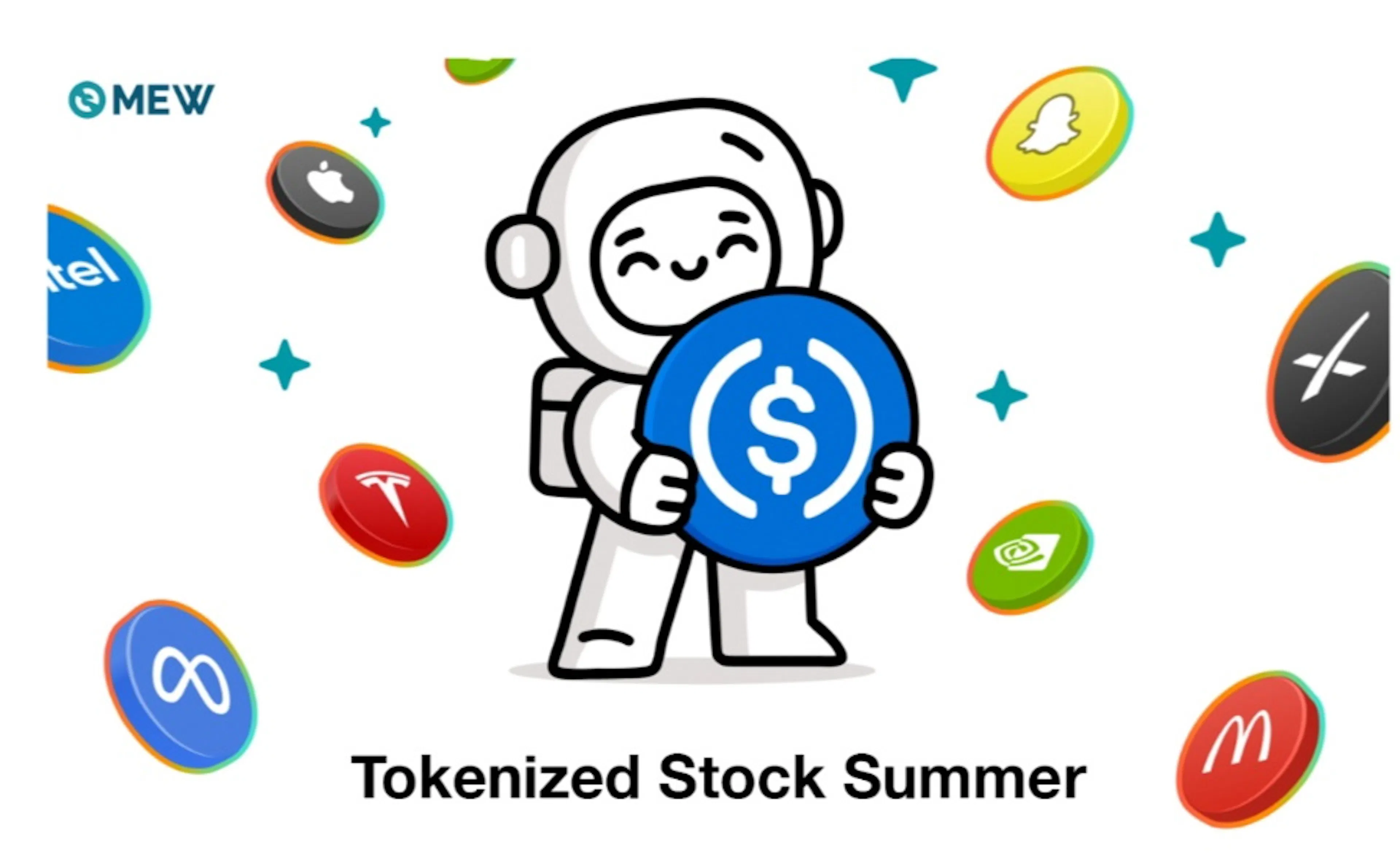 featured image - MyEtherWallet (MEW) Kicks off "Hot Stock Summer" with New Trade & Hold Tokenized Stock Ac