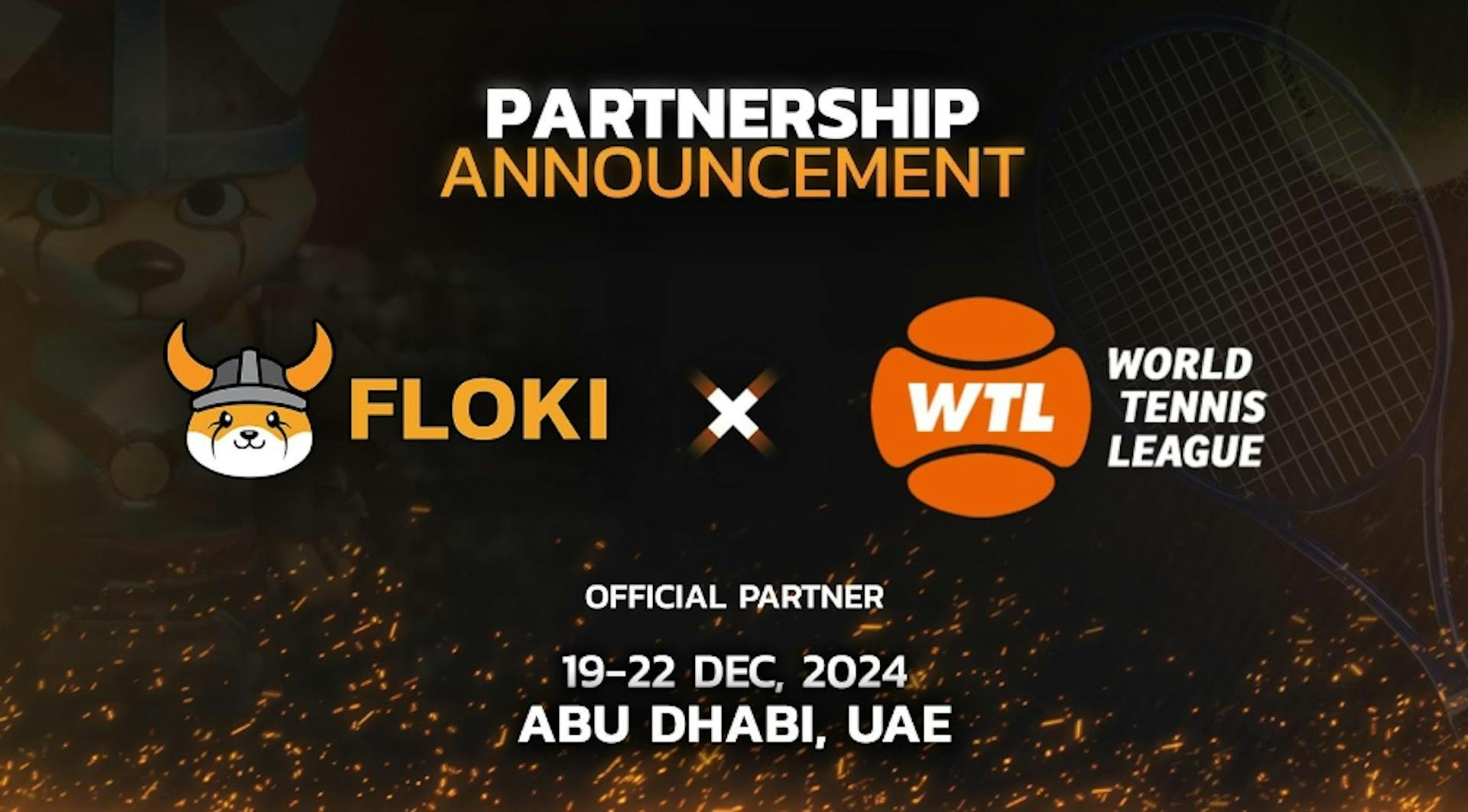featured image - Floki espande la sua presenza negli Emirati Arabi Uniti come sponsor della World Tennis League 2024