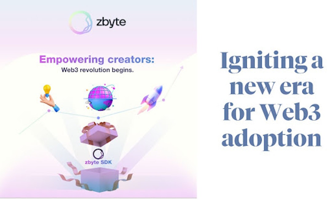 featured image - zbyte’s SDK Launch: Igniting a New Era In Web3 Growth And Mass Adoption For Creators