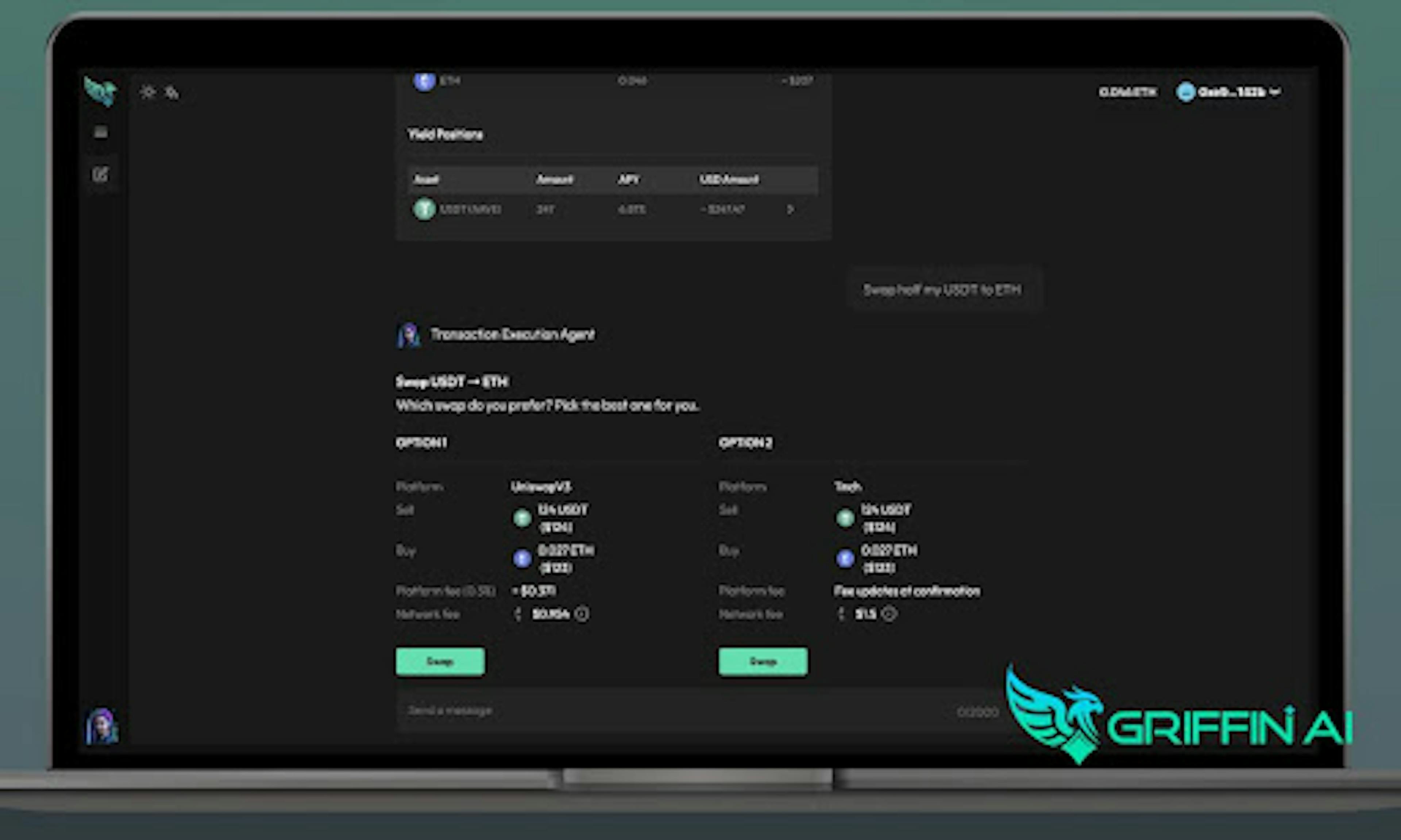 Griffin AI Launches TEA Turbo, Turning Prompts To DeFi Transactions With 1inch And Uniswap Liquidity