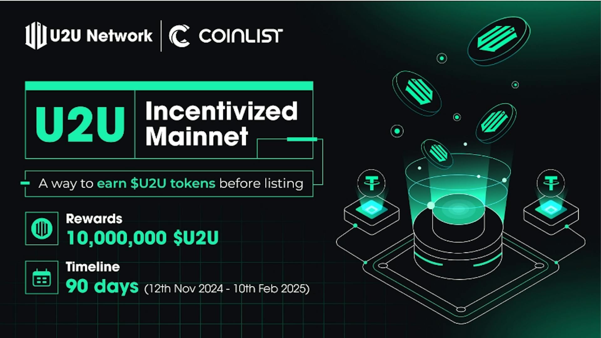 featured image - U2U Network - The First DePIN Project To Launch Growth Campaign On CoinList In Q4 2024