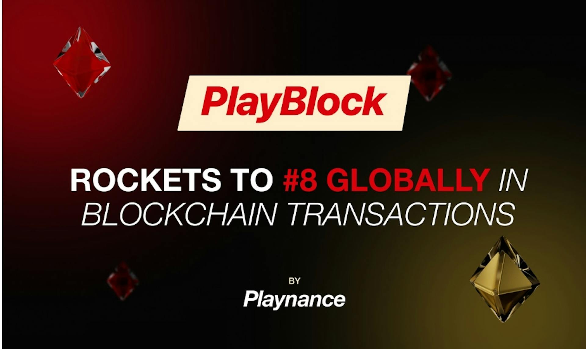 featured image - PlayBlock Rockets To 8 Globally In Blockchain Transactions And Turnover Following DappRadar Listing