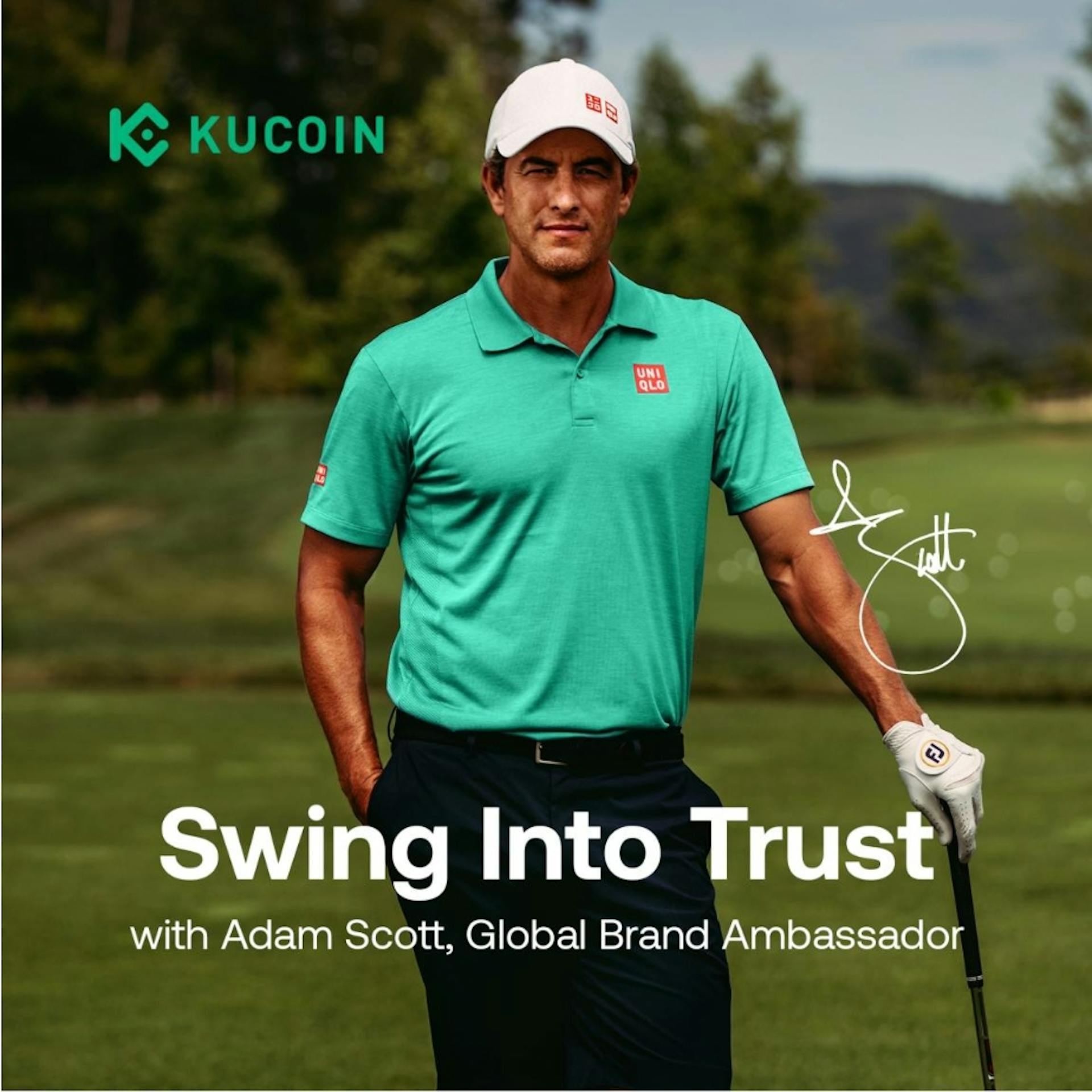 featured image - KuCoin Partners with Golf Icon Adam Scott As Global Brand Ambassador