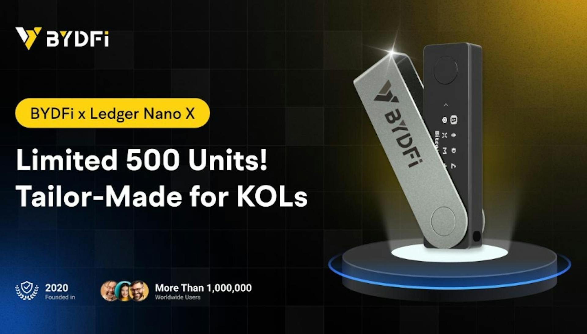 featured image - BYDFi And Ledger Launch Global Campaign with Limited BYDFi x Ledger Nano X