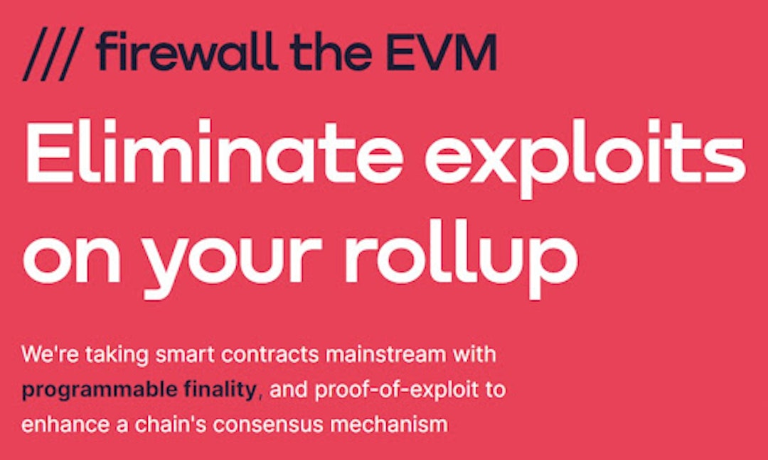 featured image - Firewall Raises $3.7M To Take Smart Contracts Mainstream With Programmable Finality