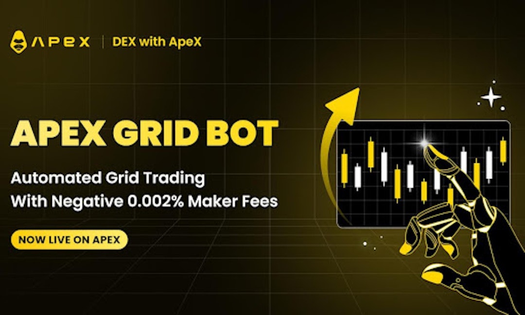 featured image - Protocolo ApeX lança ApeX Grid Bot com taxas negativas de 0,002% em mais de 45 mercados perpétuos