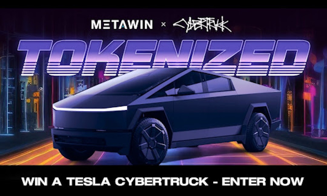 featured image - MetaWin Announces Innovative TOKENIZED Tesla Cybertruck Contest On Ethereum's Base Layer 2 Protocol