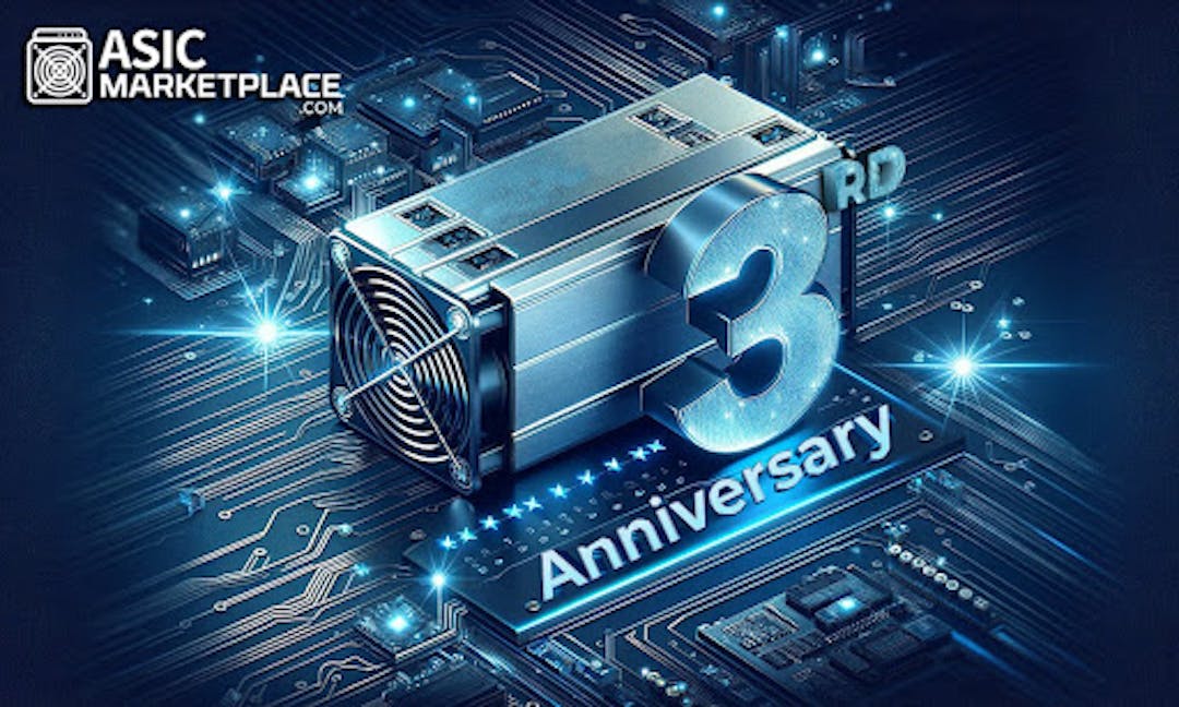 featured image - Asic Marketplace Celebrates 3 Remarkable Years Of Excellence In The Mining Industry