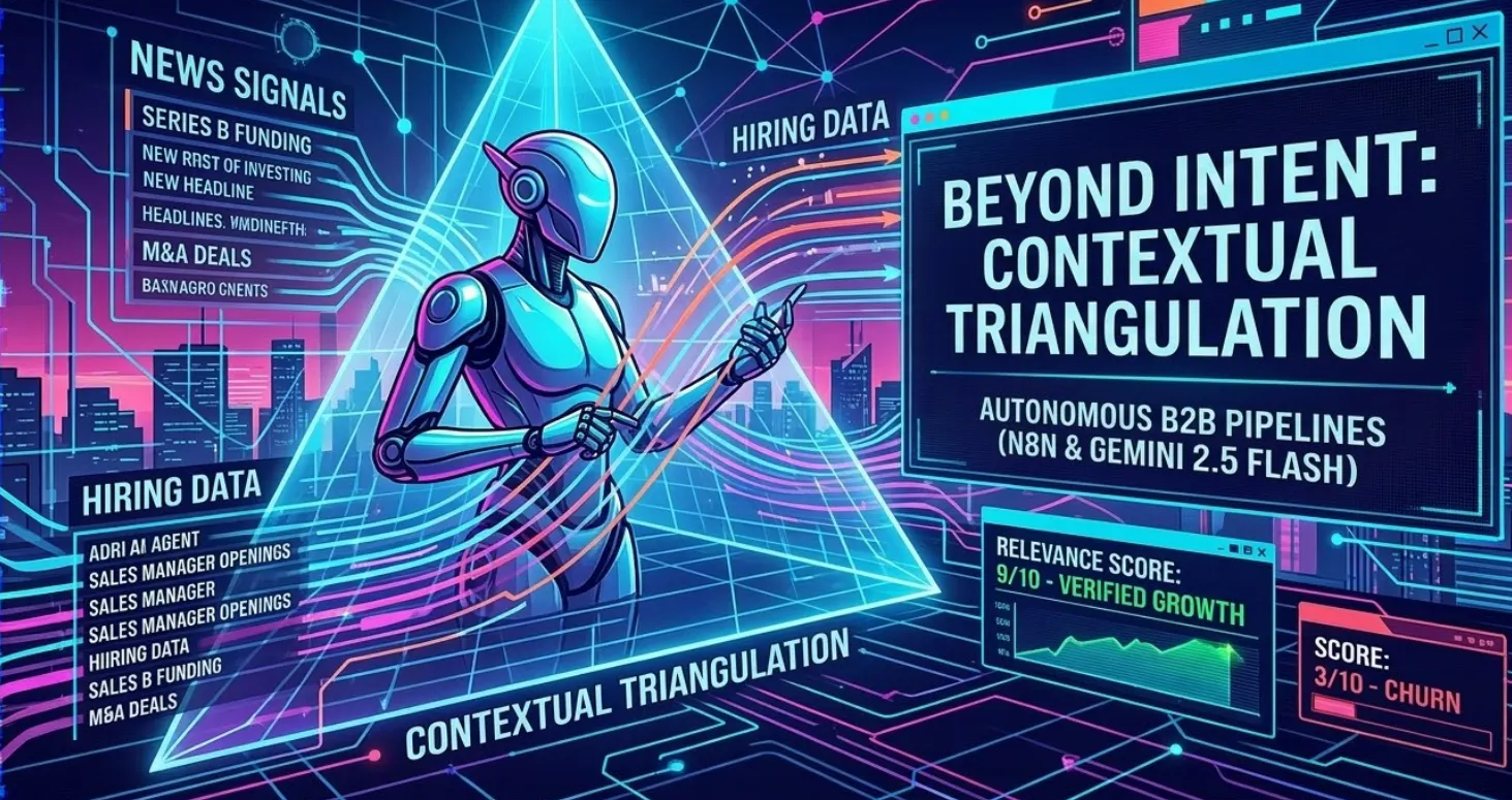 featured image - The $0.01 B2B Lead: Engineering an Autonomous SDR Agent