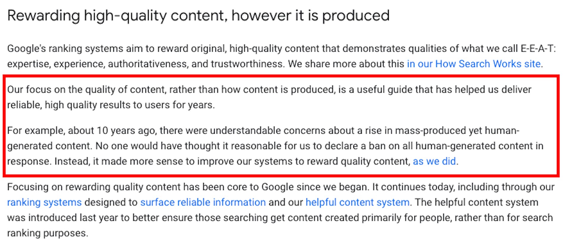 Google zum Einsatz von KI bei der Content-Erstellung