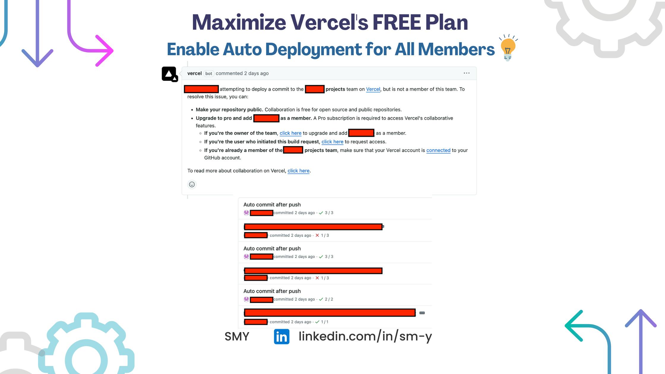 Maximize Vercel's FREE Plan: Enable Auto Deployment for All Members