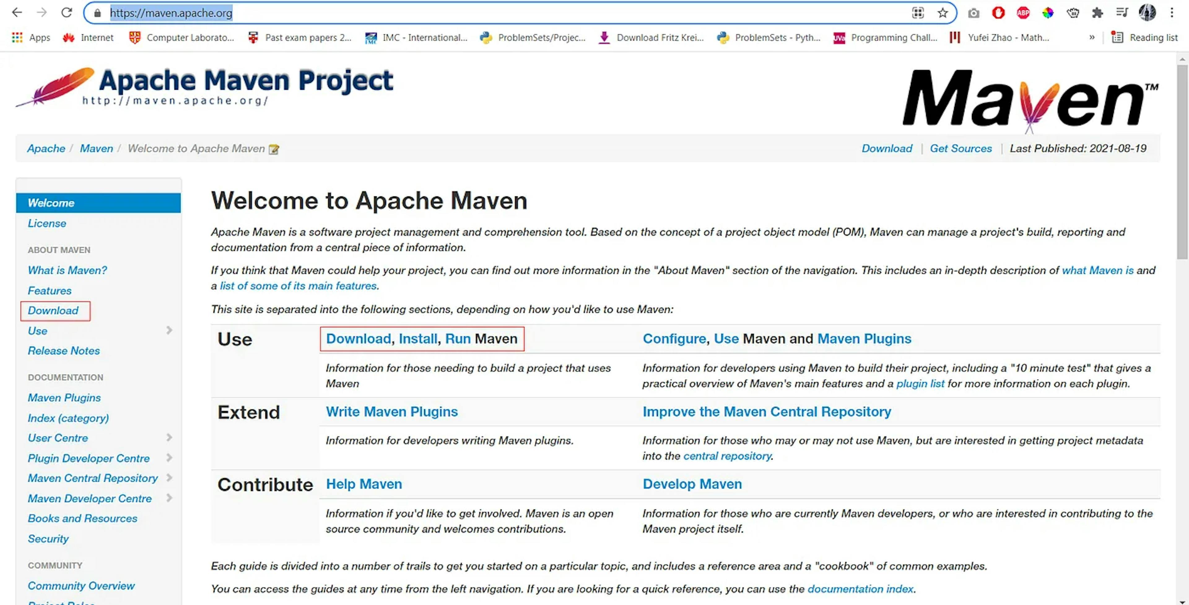 Home page of  http://maven.apache.org/