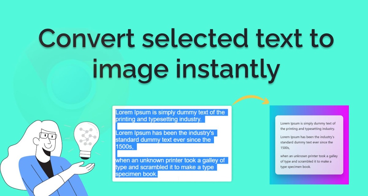 featured image - Convert Selected Text to an Image With this Chrome Extentsion