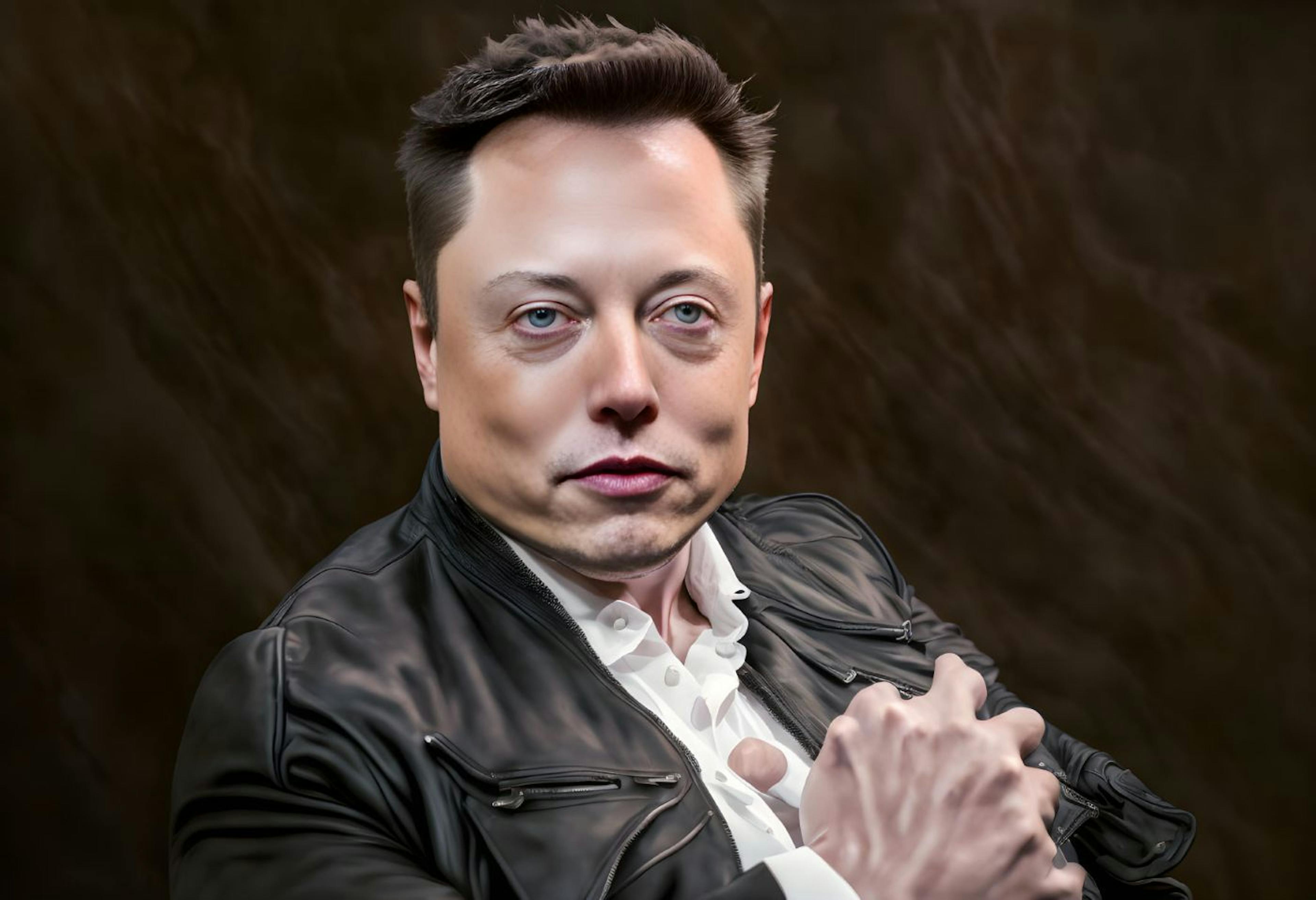Elon Musk in Leather
