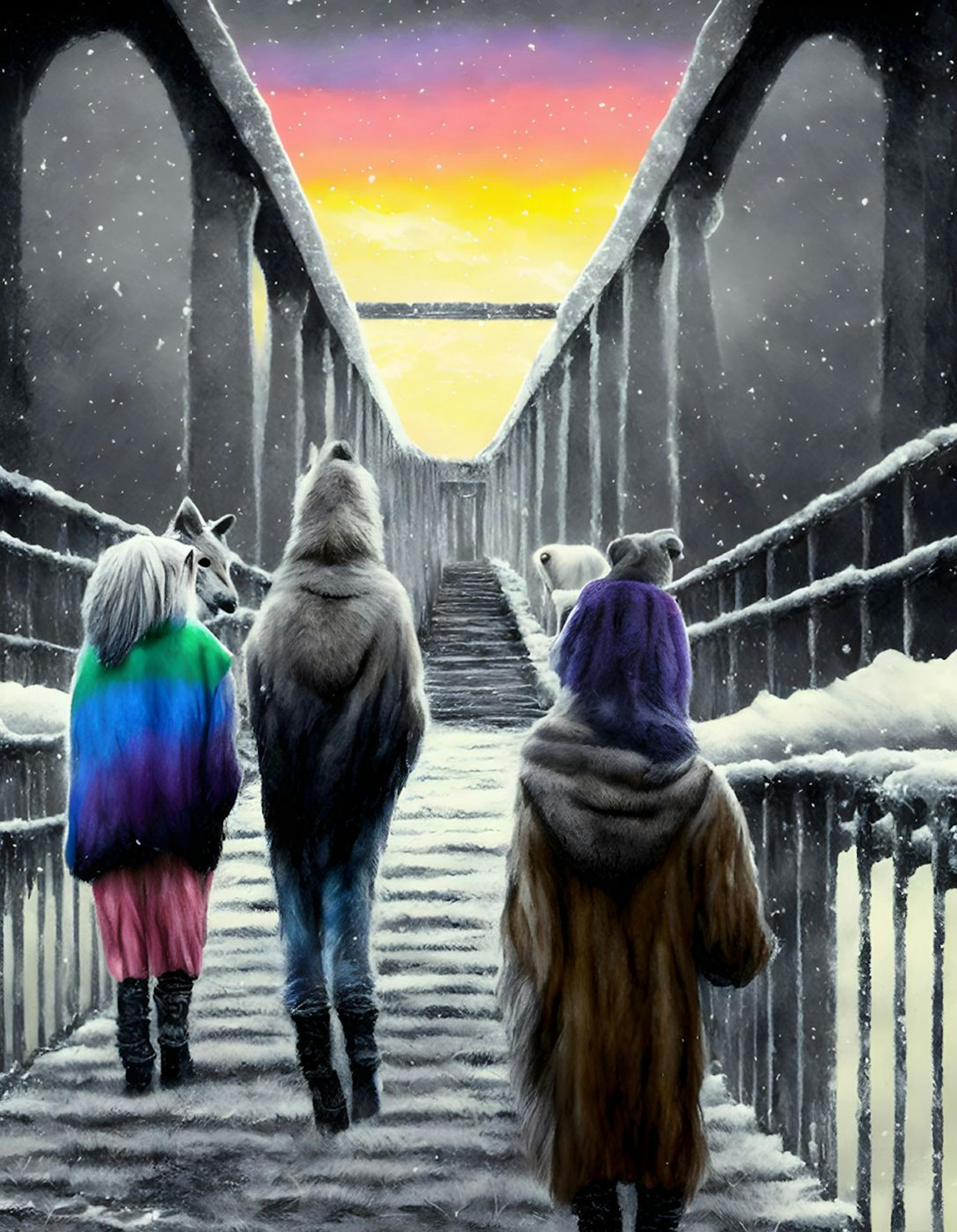 featured image - Deep Dreaming of 'The Rainbow Bridge' by Benny Archuleta