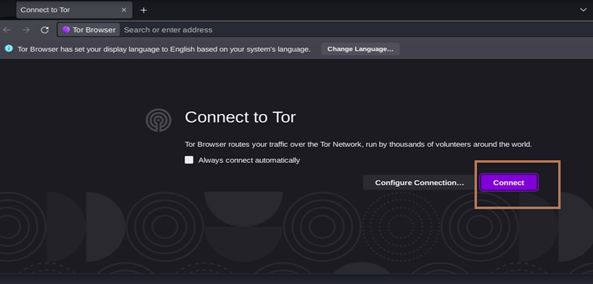 Connecting to Tor