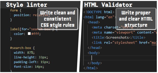 featured image - The Teacher and Enforcer in Style Linters and HTML Validators