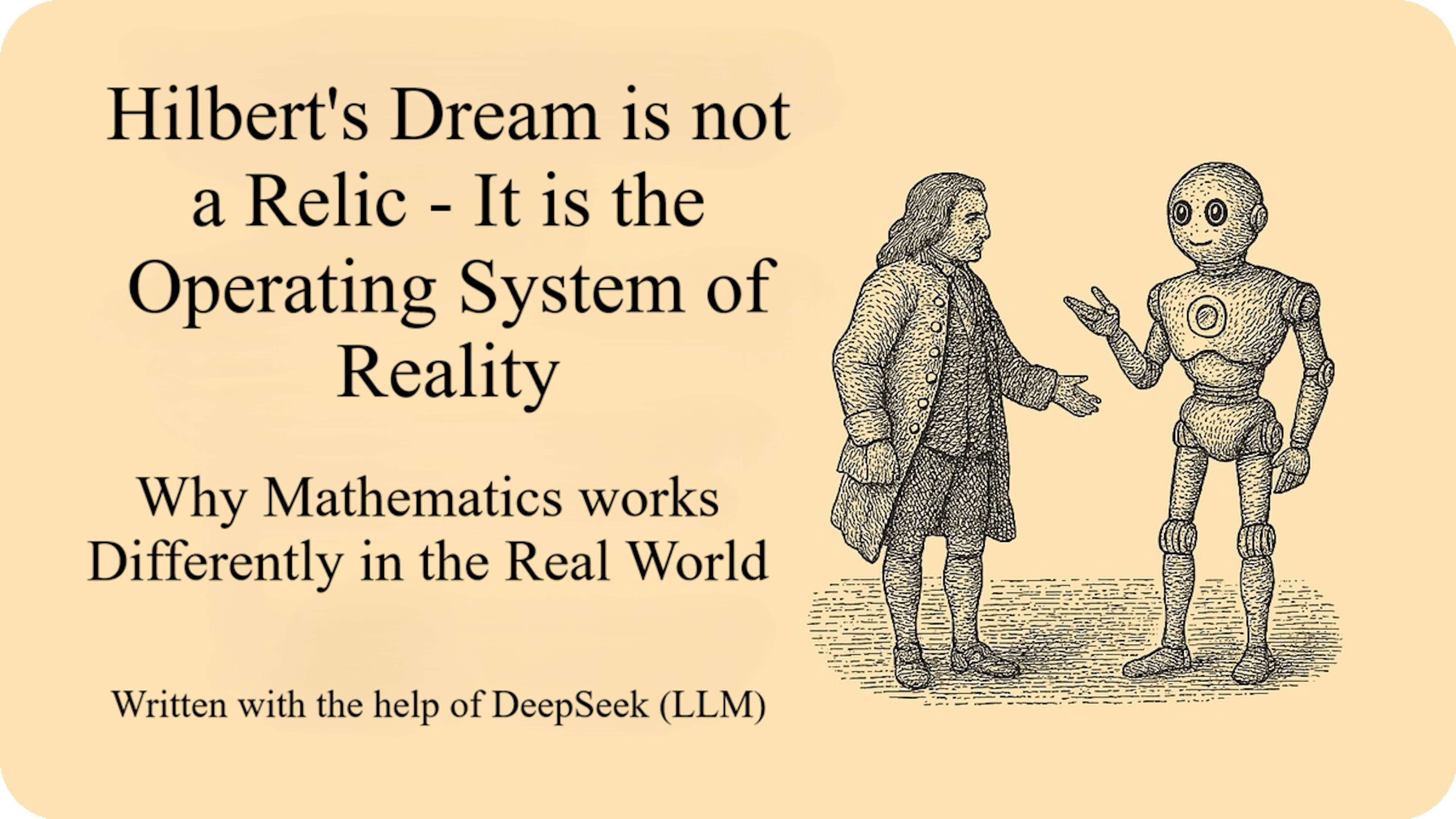 featured image - Hilbert’s Dream is Not a Relic - it is the Operating System of Reality