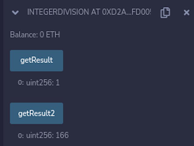 Using a multiplier - getResult and getResult2 values