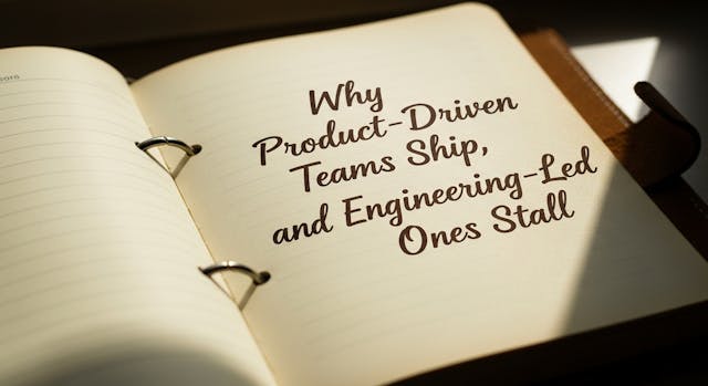 /why-product-driven-teams-ship-and-engineering-led-ones-stall feature image