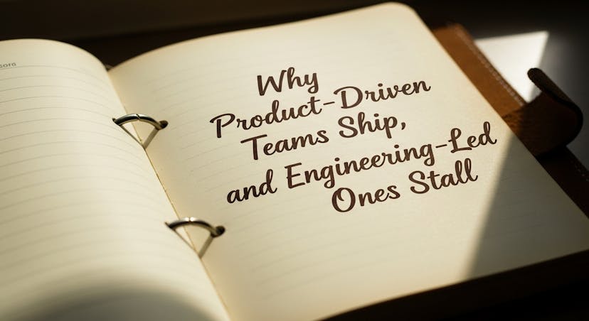/why-product-driven-teams-ship-and-engineering-led-ones-stall feature image