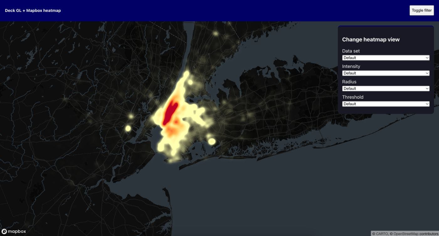 Heatmap Visualization With Deck.gl | HackerNoon