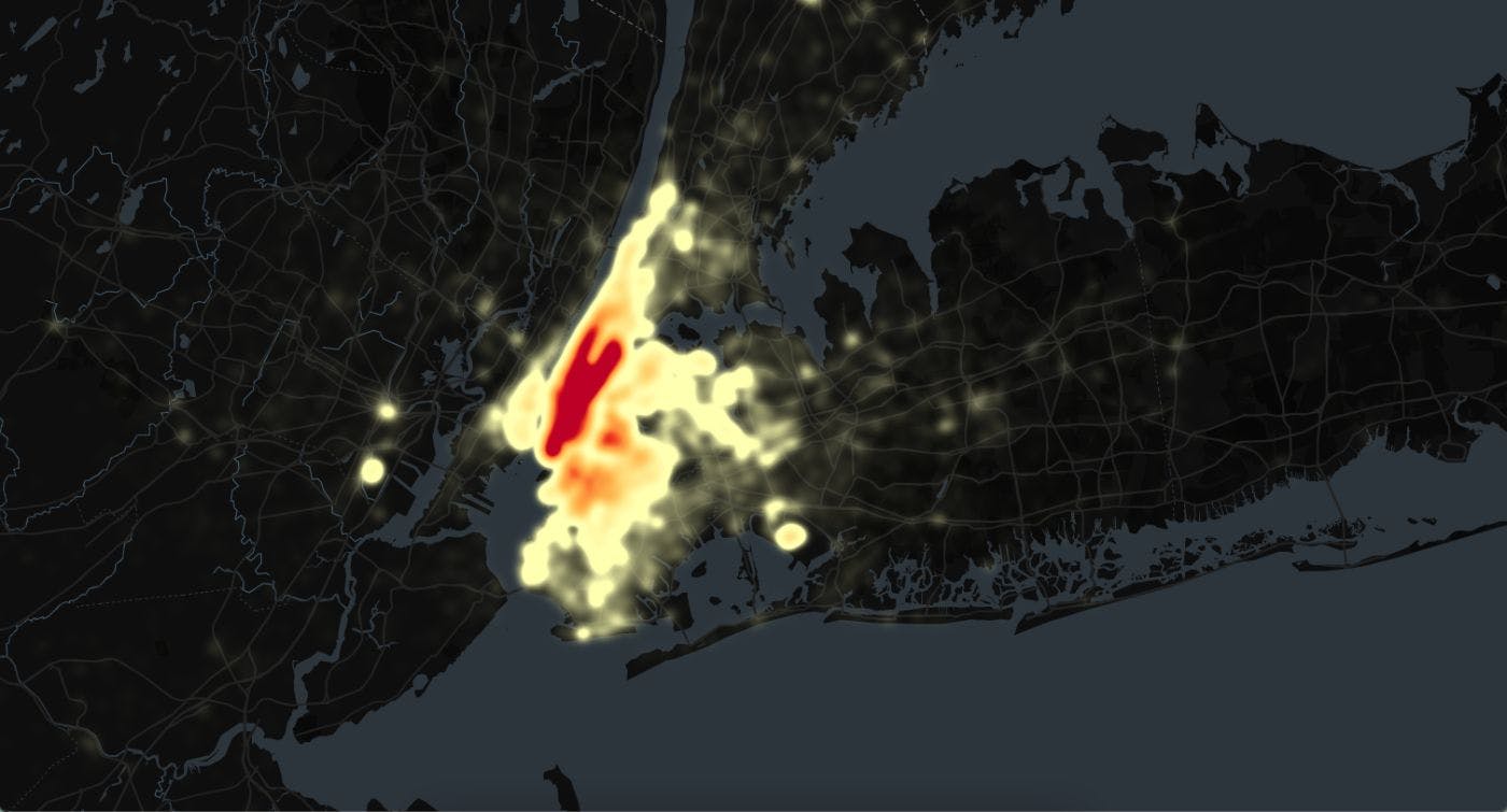 Heatmap Visualization With Deck.gl | HackerNoon