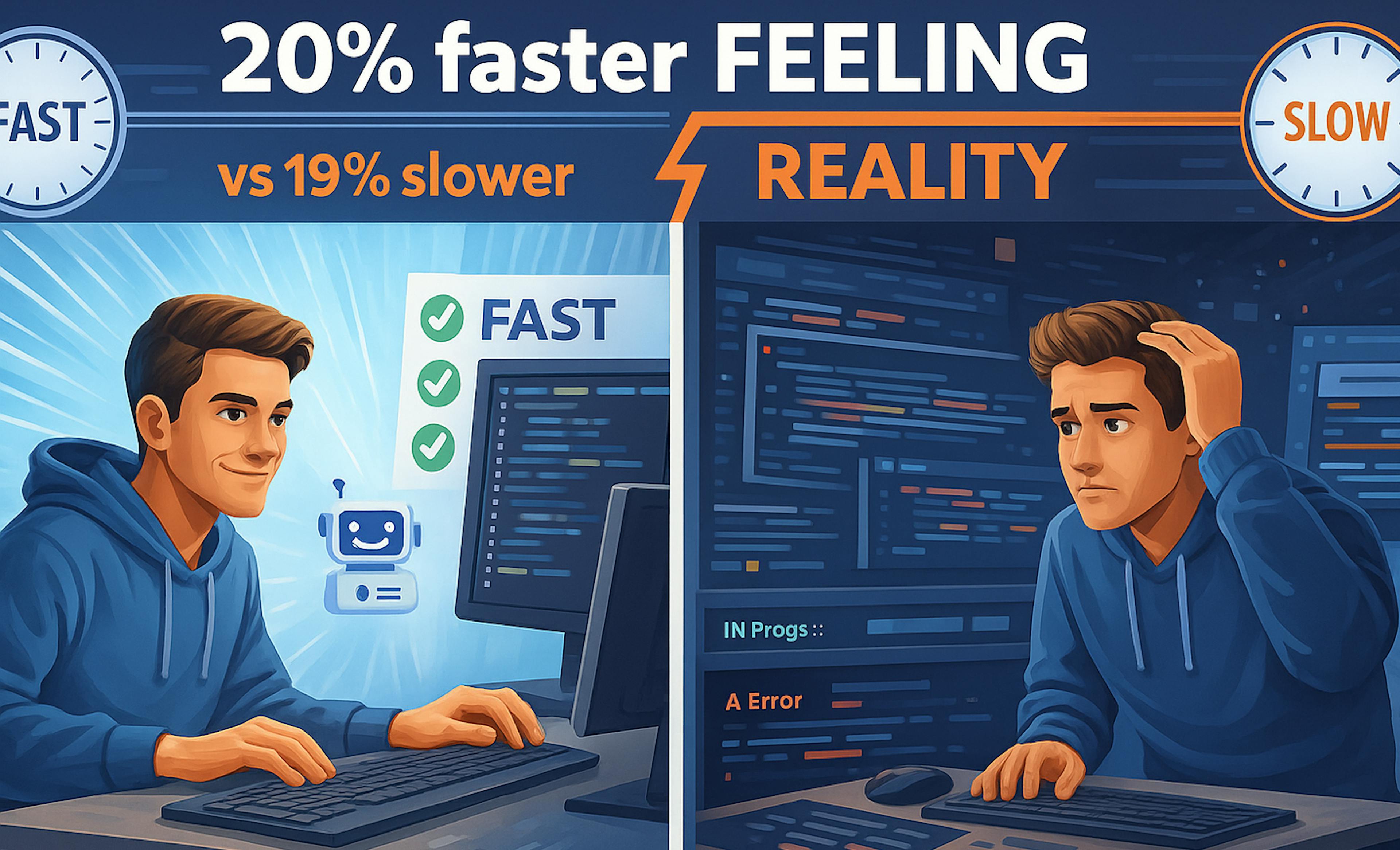 featured image - The AI Developer Productivity Paradox: Why It Feels Fast but Delivers Slow