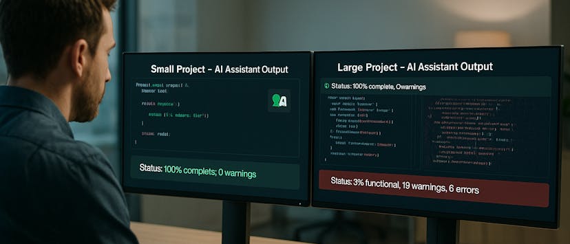 /ai-can-write-code-fast-it-still-cannot-build-software feature image