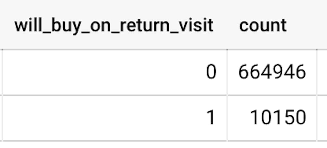 Data Distribution on will_buy_on_visit