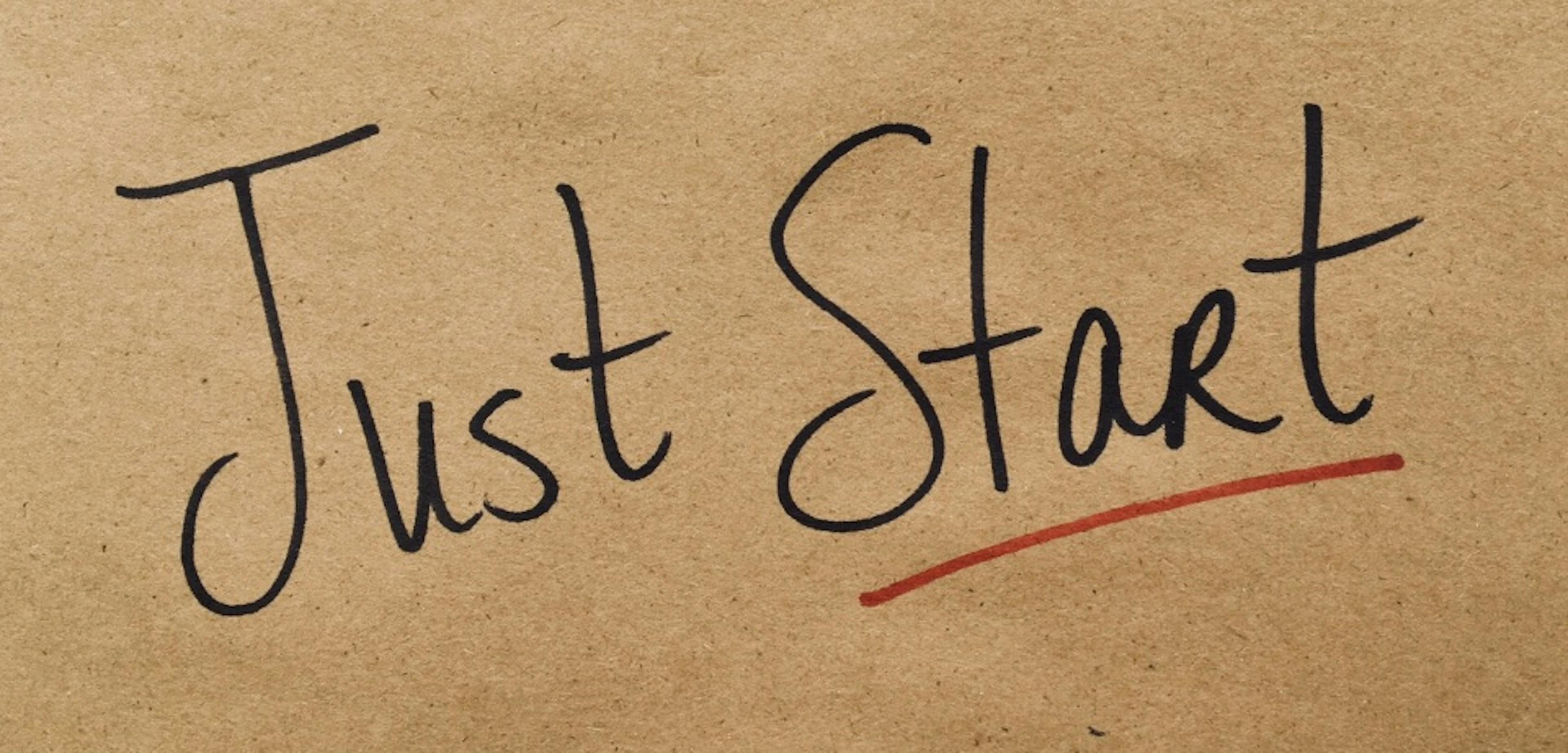 An Open Letter to Everybody Having Trouble Getting Started Today