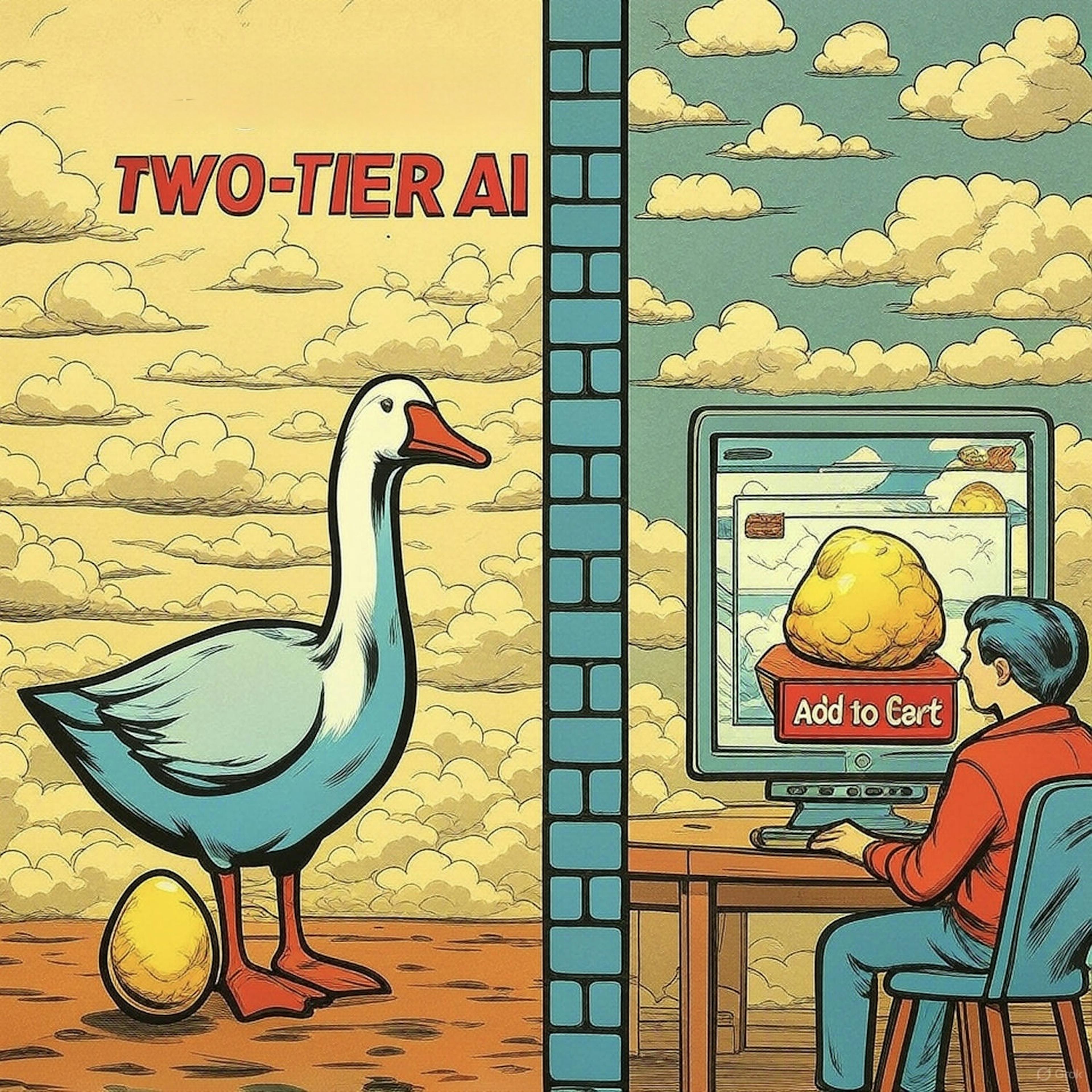 featured image - Would You Sell Your Golden Goose? Two-Tier AI Is the Future