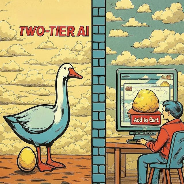 /would-you-sell-your-golden-goose-two-tier-ai-is-the-future feature image