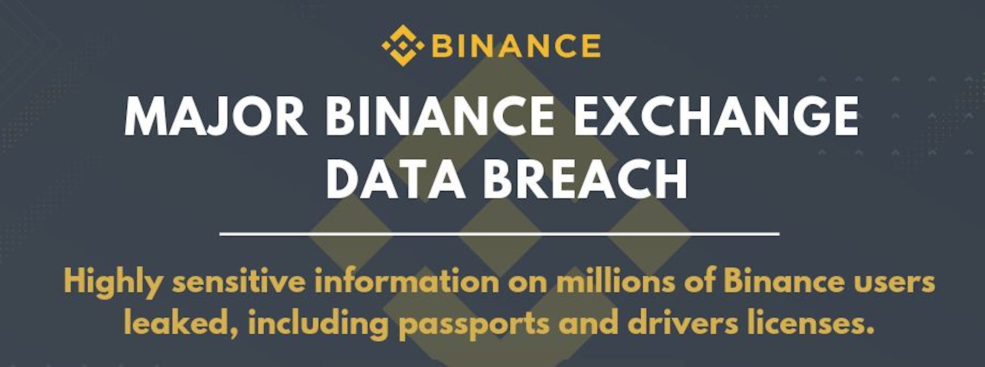 featured image - Binance Suffered Major Hack in 2018: KYC Documents of Millions Now Being Leaked