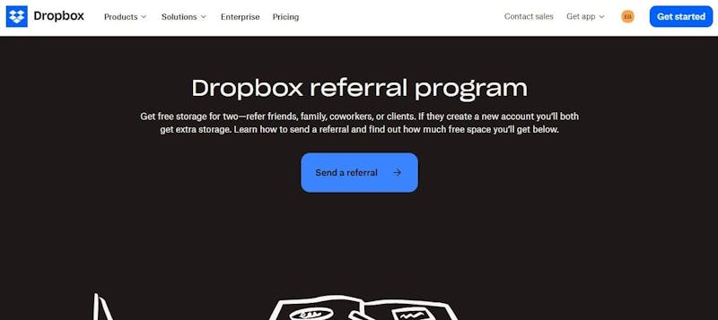 Their referral program is still very active. to date. 