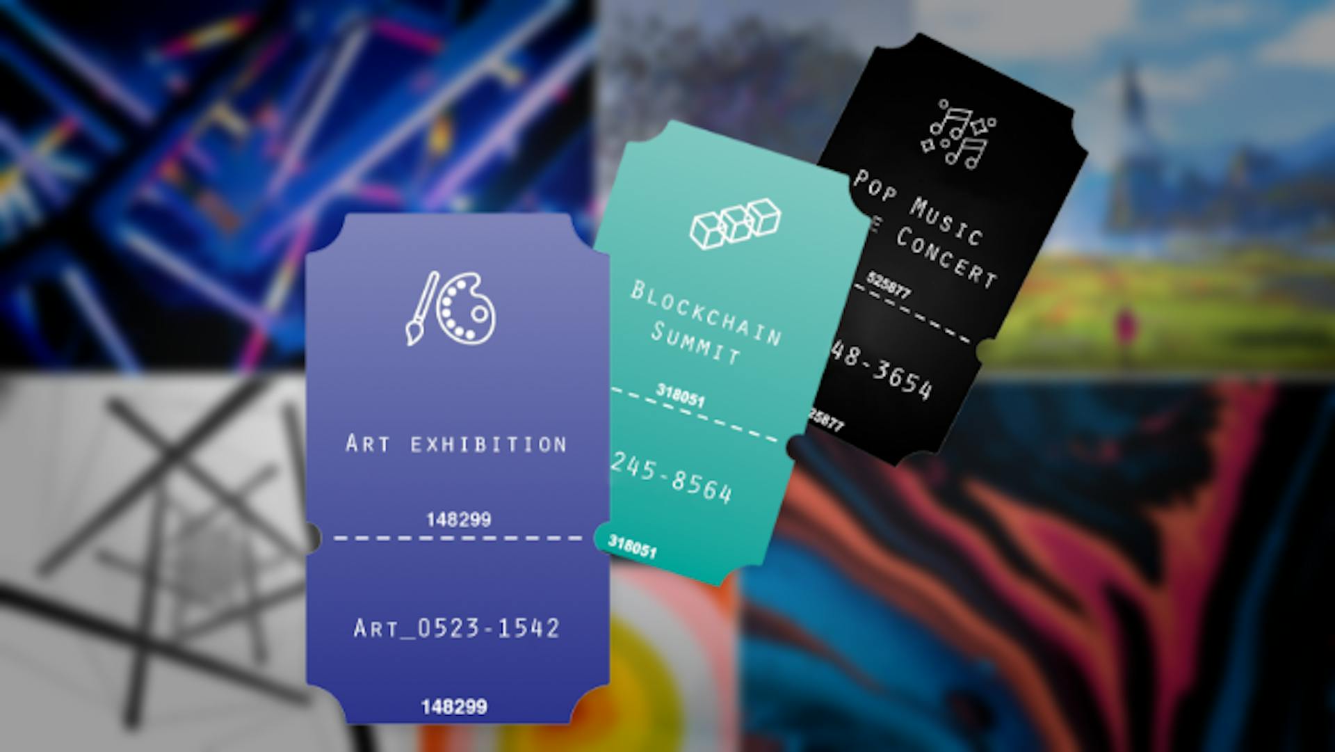 NFTs are used as tickets to enter music concerts, exhibitions, and events