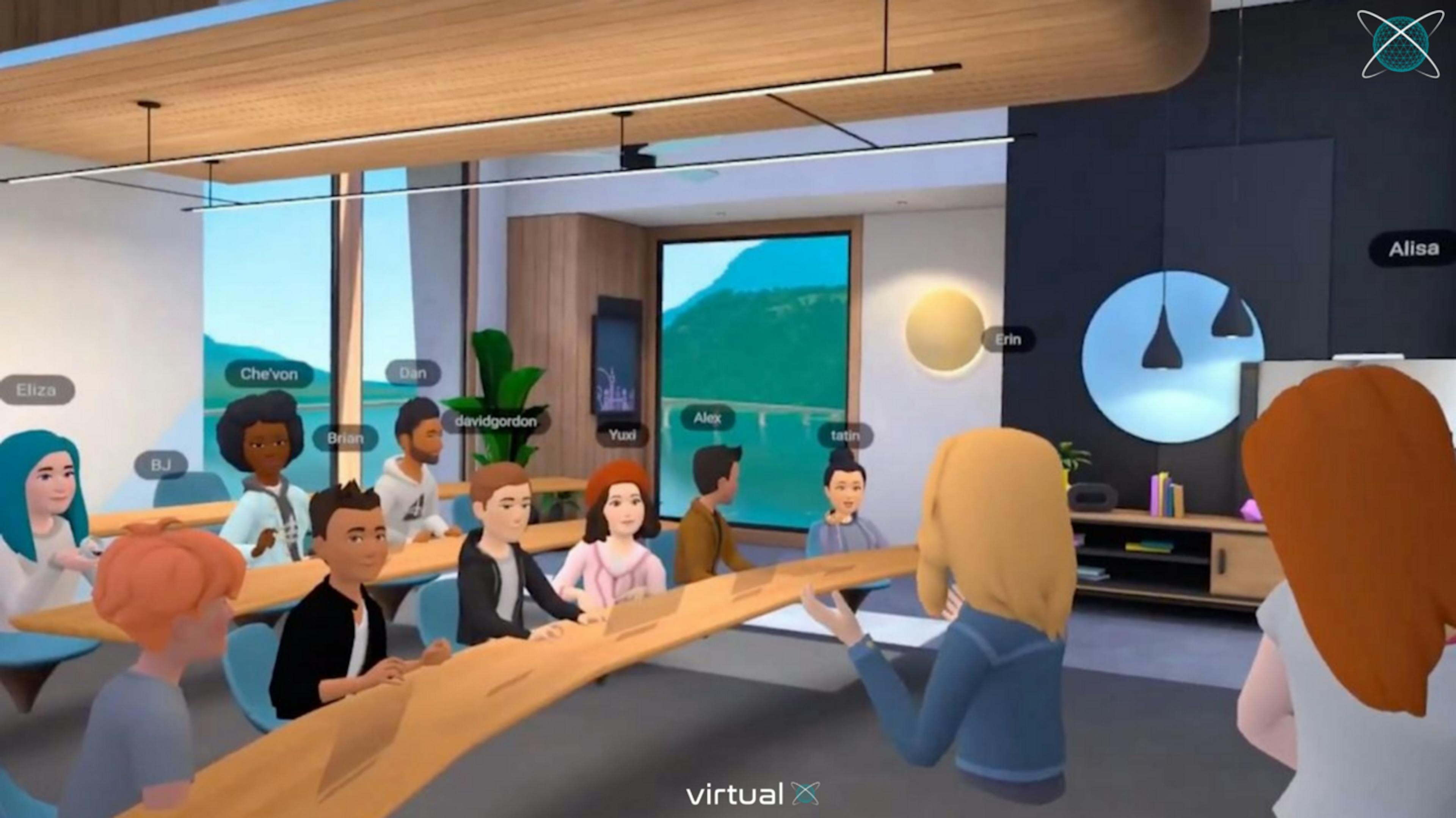 An online classroom in the Metaverse