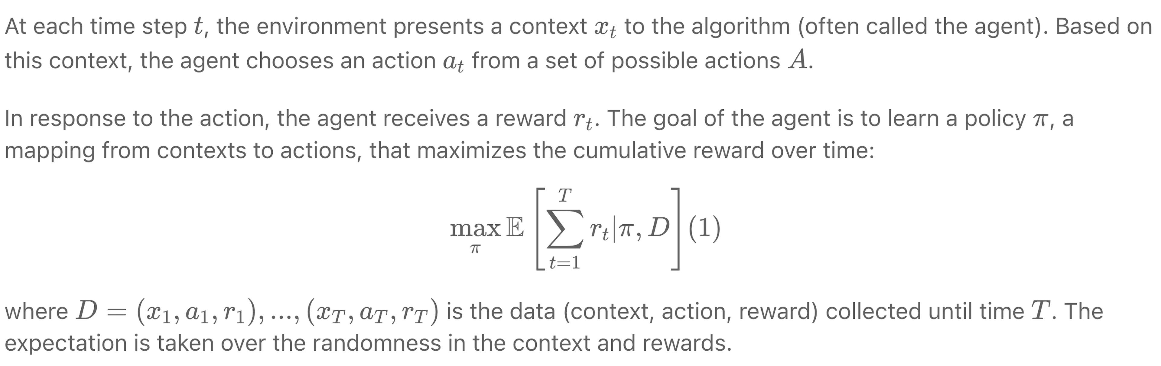Contextual Multi-Armed Bandit Problems in Reinforcement Learning ...