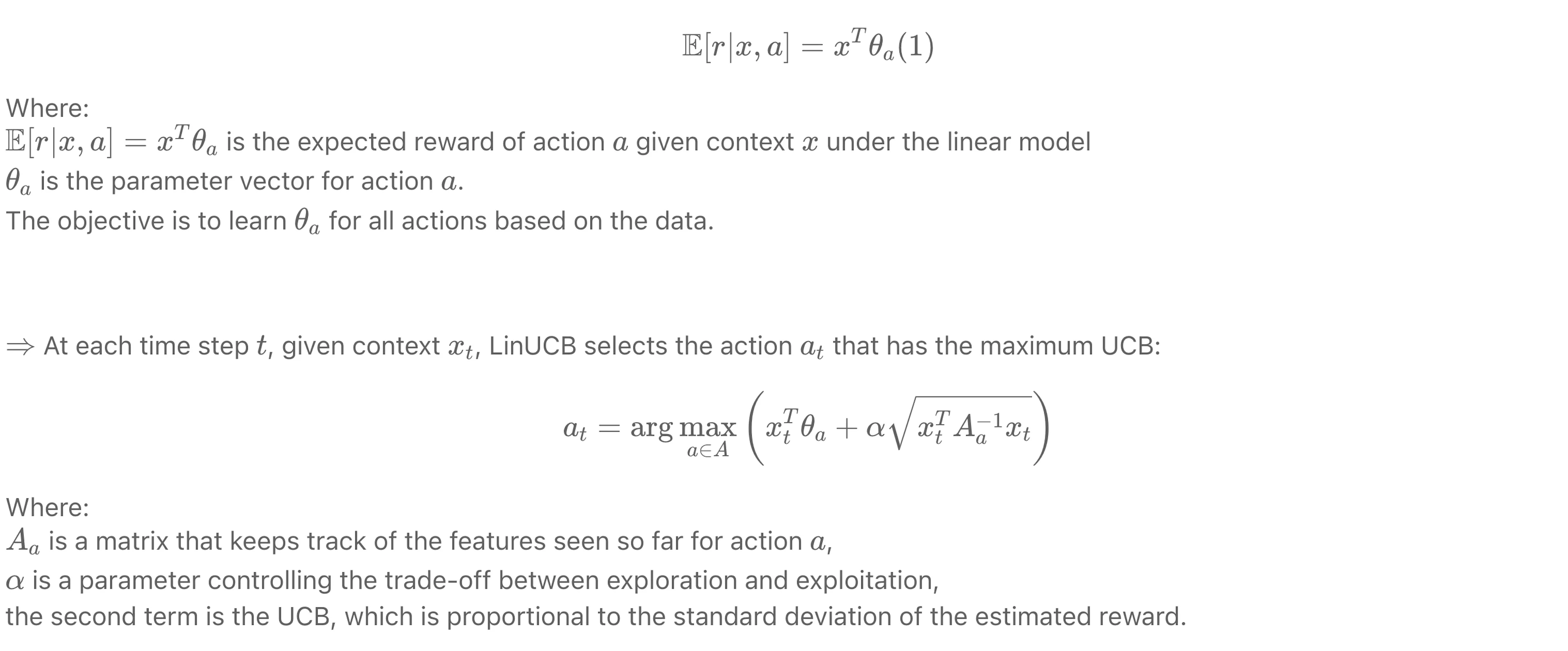 Contextual Multi-Armed Bandit Problems in Reinforcement Learning ...