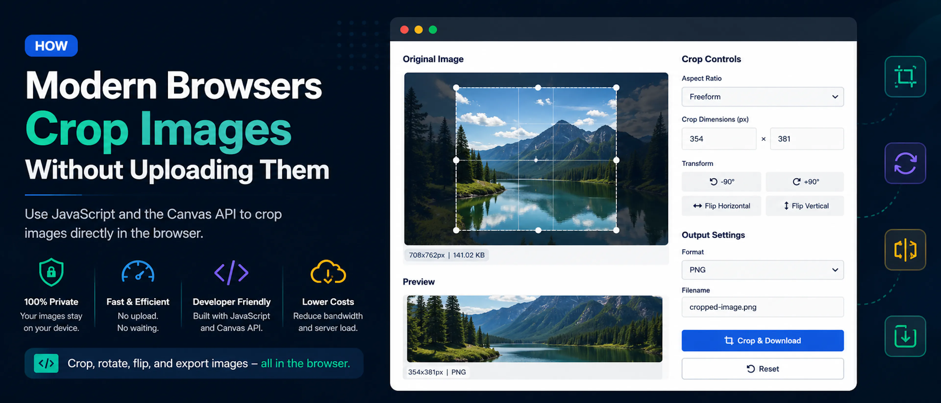featured image - How Modern Browsers Crop Images Without Uploading Them