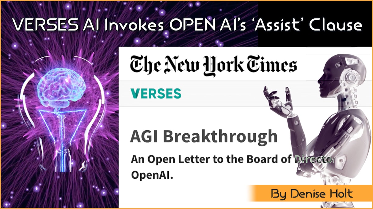 featured image - VERSES AI Announces AGI Breakthrough: Invokes Open AI's 'Assist' Clause