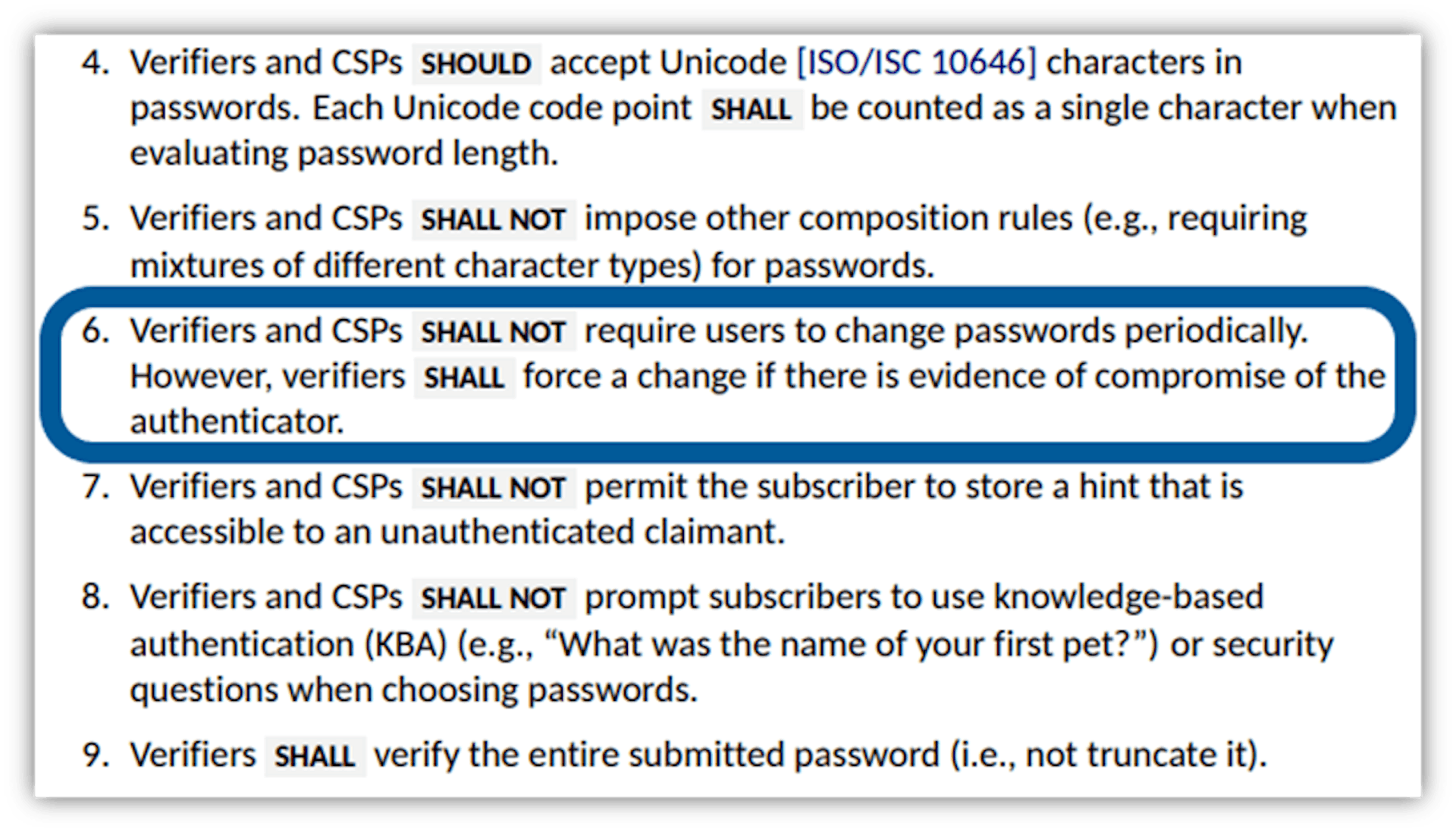 画像キャプション: NIST の SP 800-63-4 から取得したスクリーンショット。