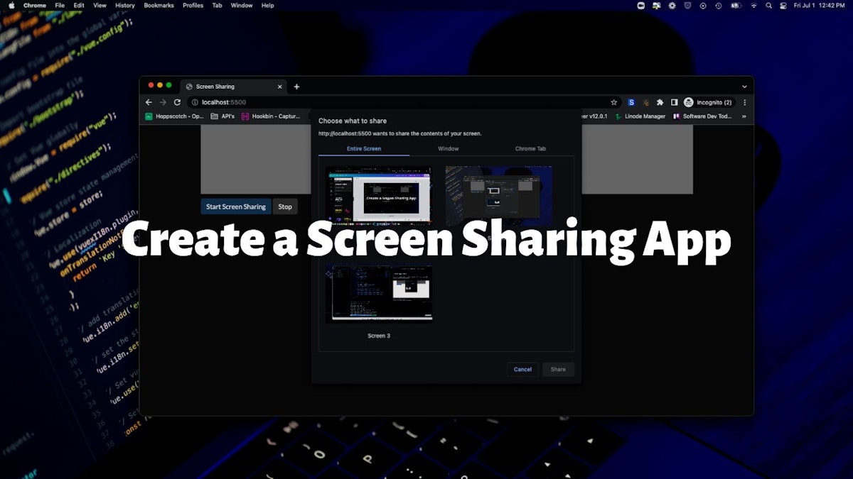 featured image - Creating a Screen Sharing Application With JavaScript