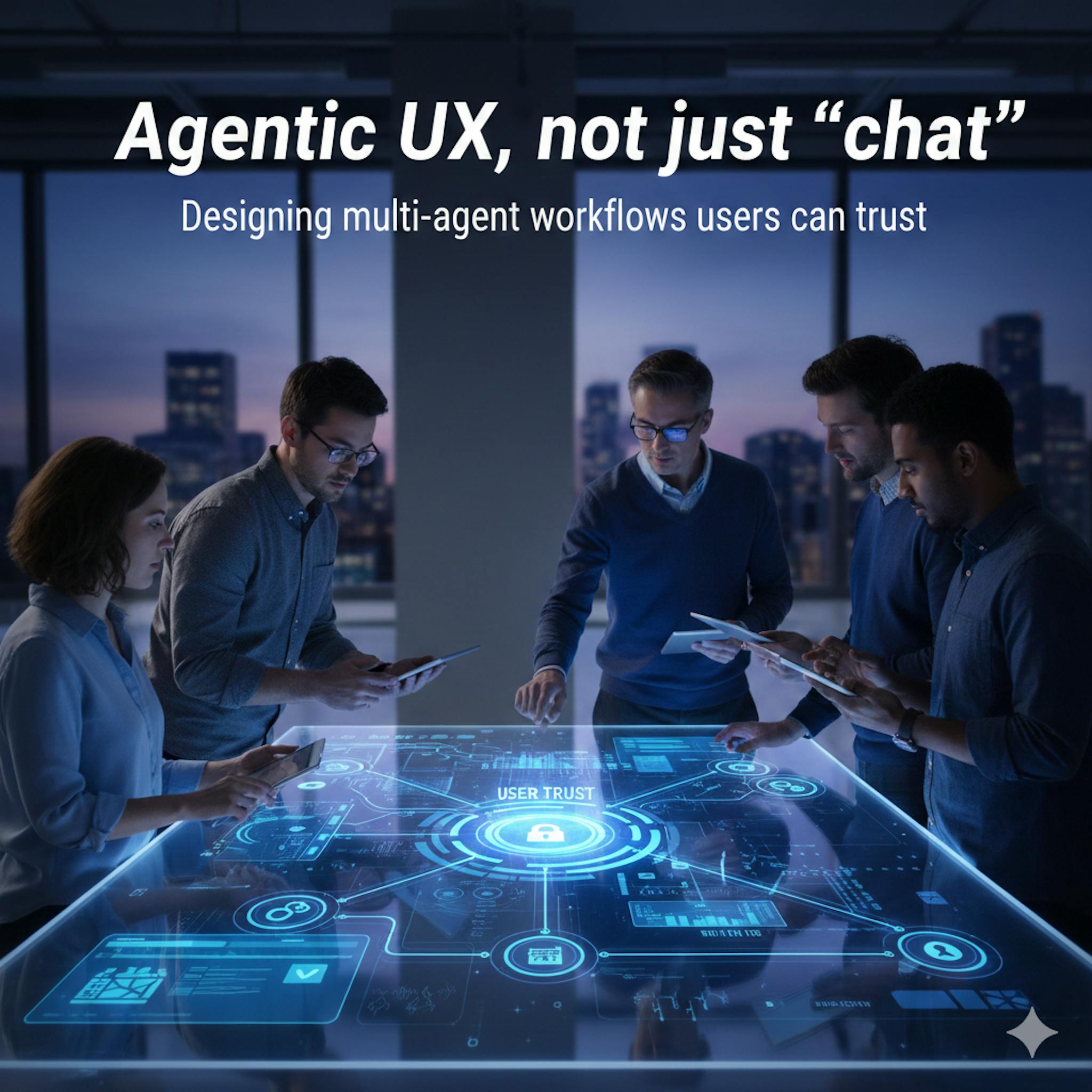 featured image - Agentic UX Over "Chat": How to Design Multi-Agent Systems People Actually Trust