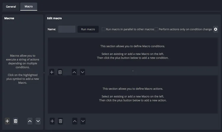 Here we can begin adding macros for our stream to automate multiple ...