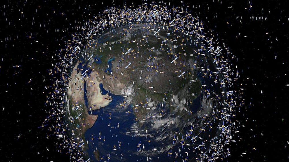 There's also the space debris problem.