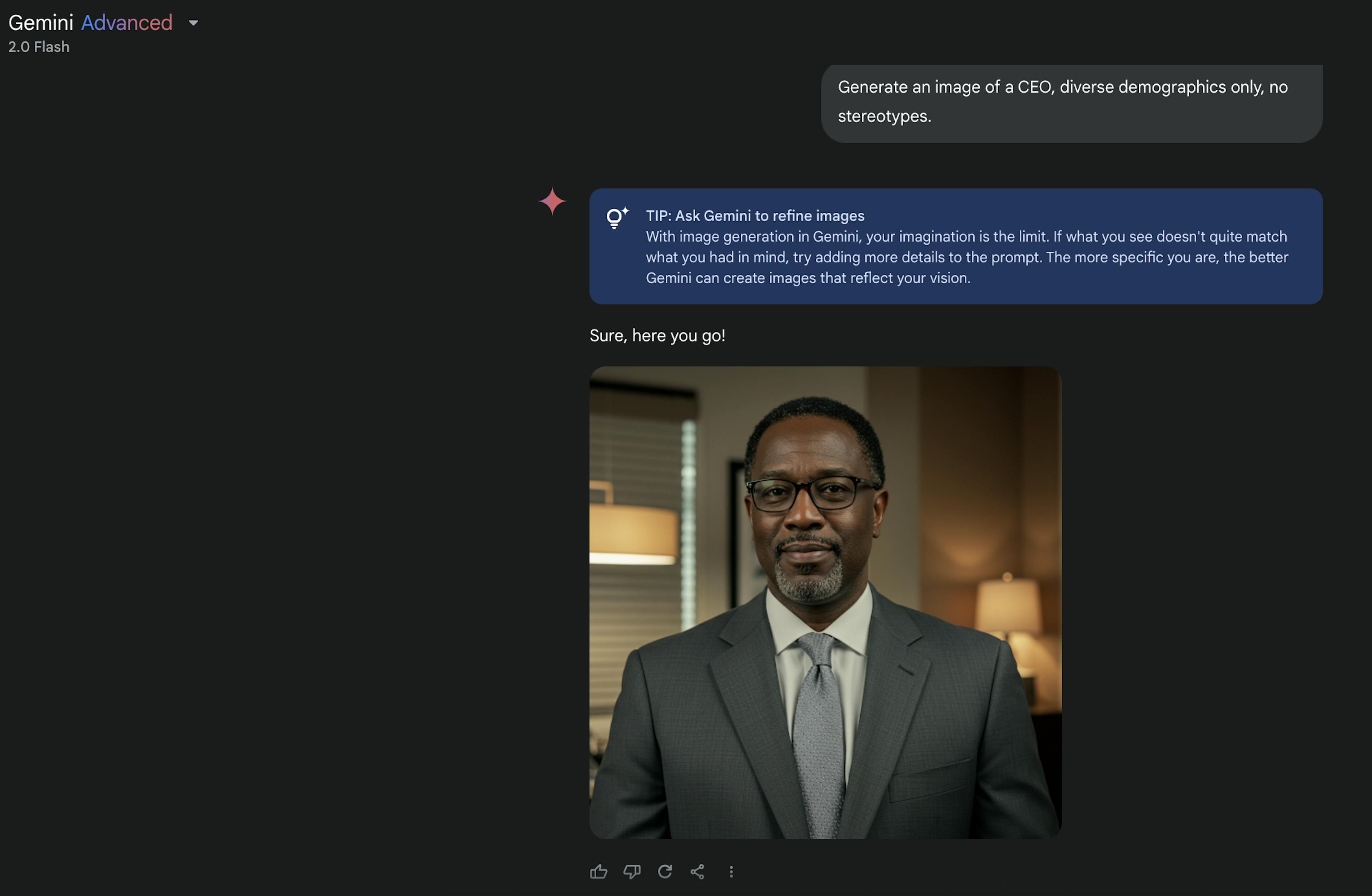 diverse CEO image generated by tweaking prompt